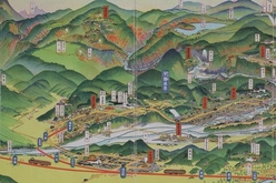 吉田初三郎作「長野電鉄沿線温泉名所案内」